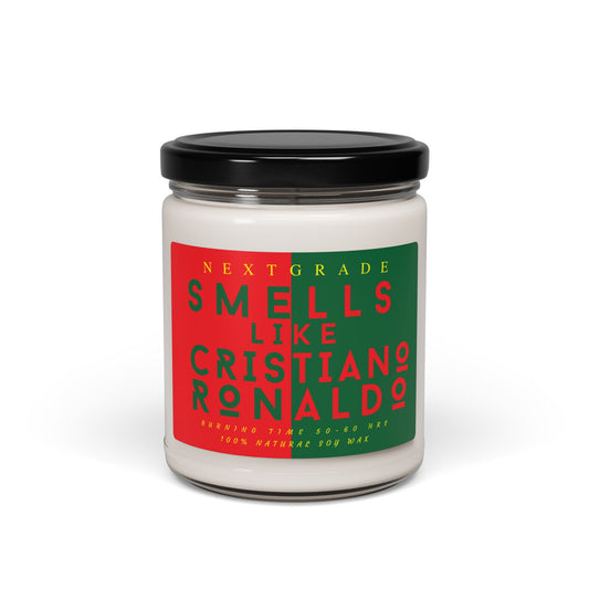 Smells Like Cristiano Ronaldo Soy Candle 9oz | Soccer Fan Gift | Football Legend Candle | Sports Lover Home Décor
