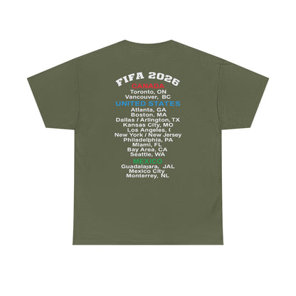 World Cup 2026 T-Shirt, Soccer Crest Tee, USA Canada Mexico Host Cities Shirt, Football Fan Apparel, Match Day Outfit, Tournament Gift