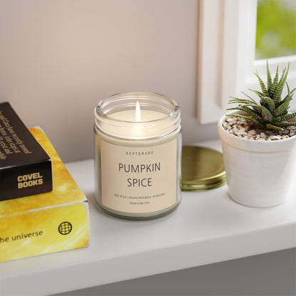 Pumpkin Spice Scented Candles | Cozy Aromatherapy, Halloween Candle, Fall Decor, Gift for Her, Home Fragrance, Relaxation Candle