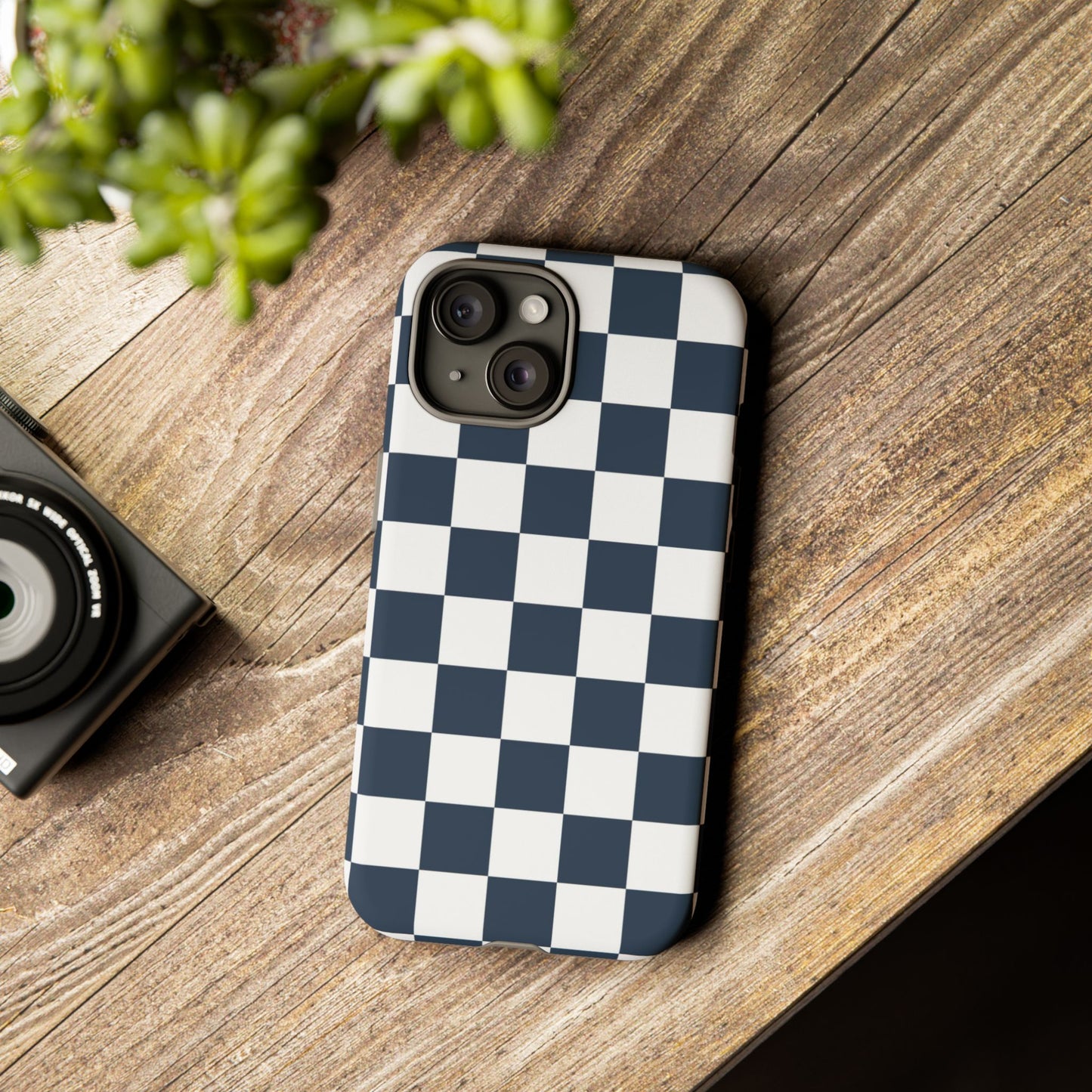 Checkered Pattern iPhone Case, iPhone Cover, Modern iPhone Accessory, Gift for Him, Trendy Mobile Protection