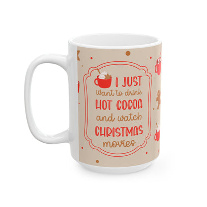 Cozy Hot Cocoa Mug, Perfect for Winter Warmth, Holiday Gifts, Coffee Lovers, Christmas Decor, and Seasonal Sips, Christmas Day Gift