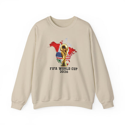World Cup 2026 Trophy Sweatshirt, USA Soccer Crewneck, Football Fan Pullover, Vintage Soccer Graphic, Match Day Gift
