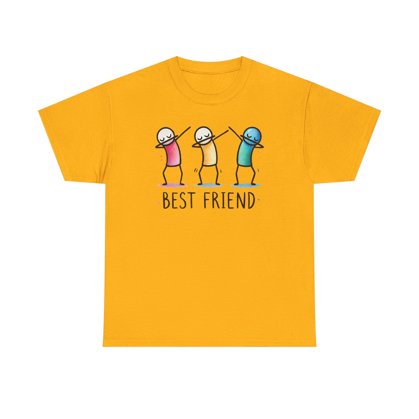 Best Friend Shirt, Cute Dabbing Stick Tee, Matching Bestie T-Shirt, Friends Graphic Tee, Gift for Women Teens, Best Friends Crewneck Tee