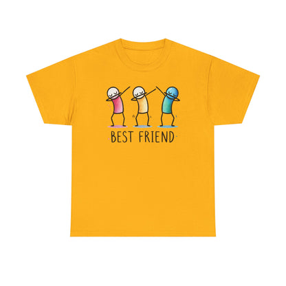 Best Friend Shirt, Cute Dabbing Stick Tee, Matching Bestie T-Shirt, Friends Graphic Tee, Gift for Women Teens, Best Friends Crewneck Tee