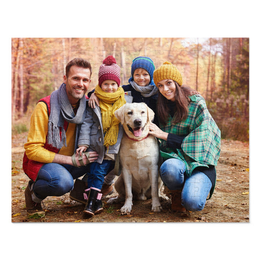 Custom Photo Family Jigsaw Puzzle with Tin, Personalized Picture Puzzle, Couples & Family Gift, Keepsake Puzzle
