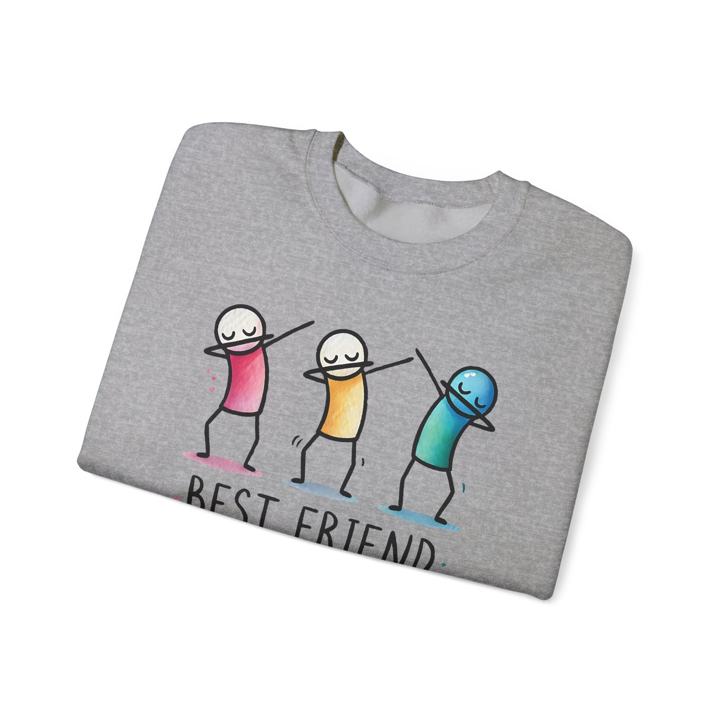 Best Friend Sweatshirt, Cute Dabbing Characters Sweater, Matching Friends Gift, XMas Christmas, Friendship Hoodie, BFF Gift for Girls