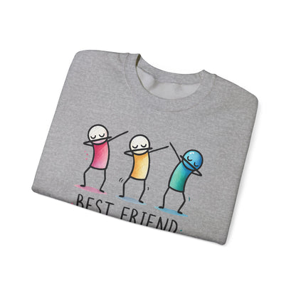 Best Friend Sweatshirt, Cute Dabbing Characters Sweater, Matching Friends Gift, XMas Christmas, Friendship Hoodie, BFF Gift for Girls