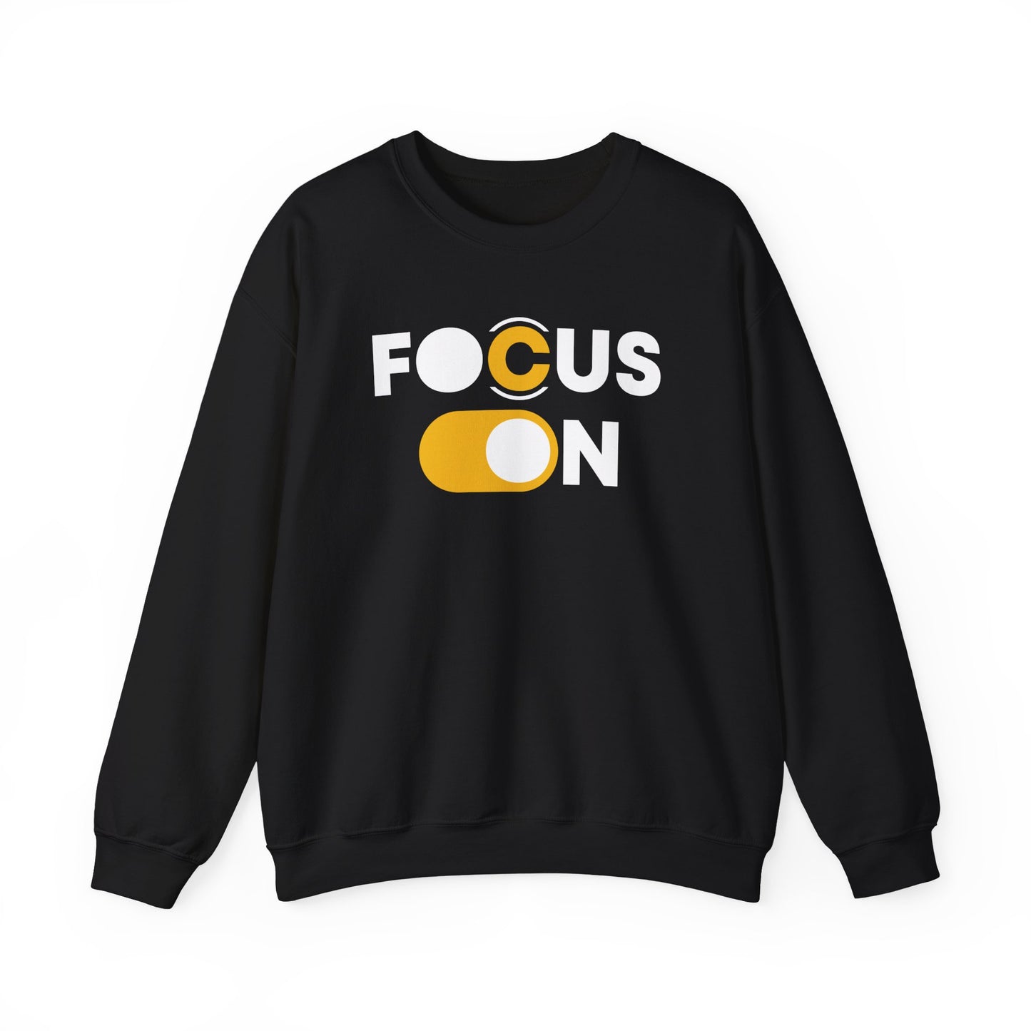 Focus On Sweatshirt | Motivational Pullover | Minimalist Positive Quote Sweater | Inspirational Gift for Men & Women
