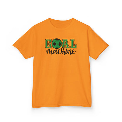 Goal Machine Kids T-Shirt, Green Soccer Ball Graphic Tee, Youth Soccer Shirt, Fun Sports Tee for Boys and Girls, FIFA World CUP 2026 Shirt