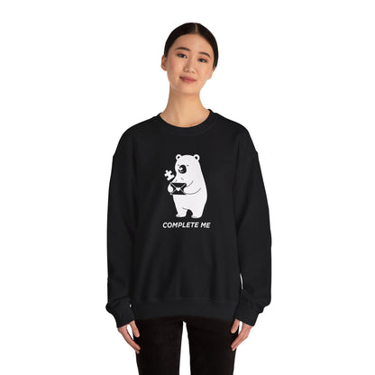 You Complete Me Valentine's Sweatshirt | Matching Couple Gift | Cute Bear Puzzle Tee | Anniversary & Valentine's Day Gift