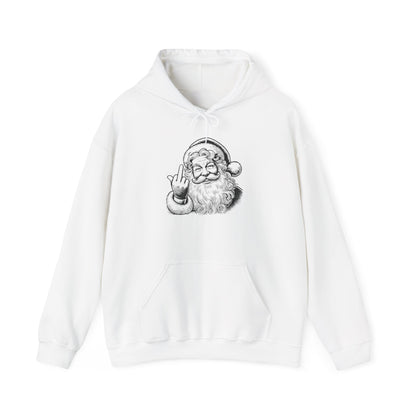 Funny Sassy Santa Hoodie, Funny Unisex Heavy Blend Sweatshirt, Christmas Gift, Holiday Apparel, Quirky Winter Wear, Casual Cozy