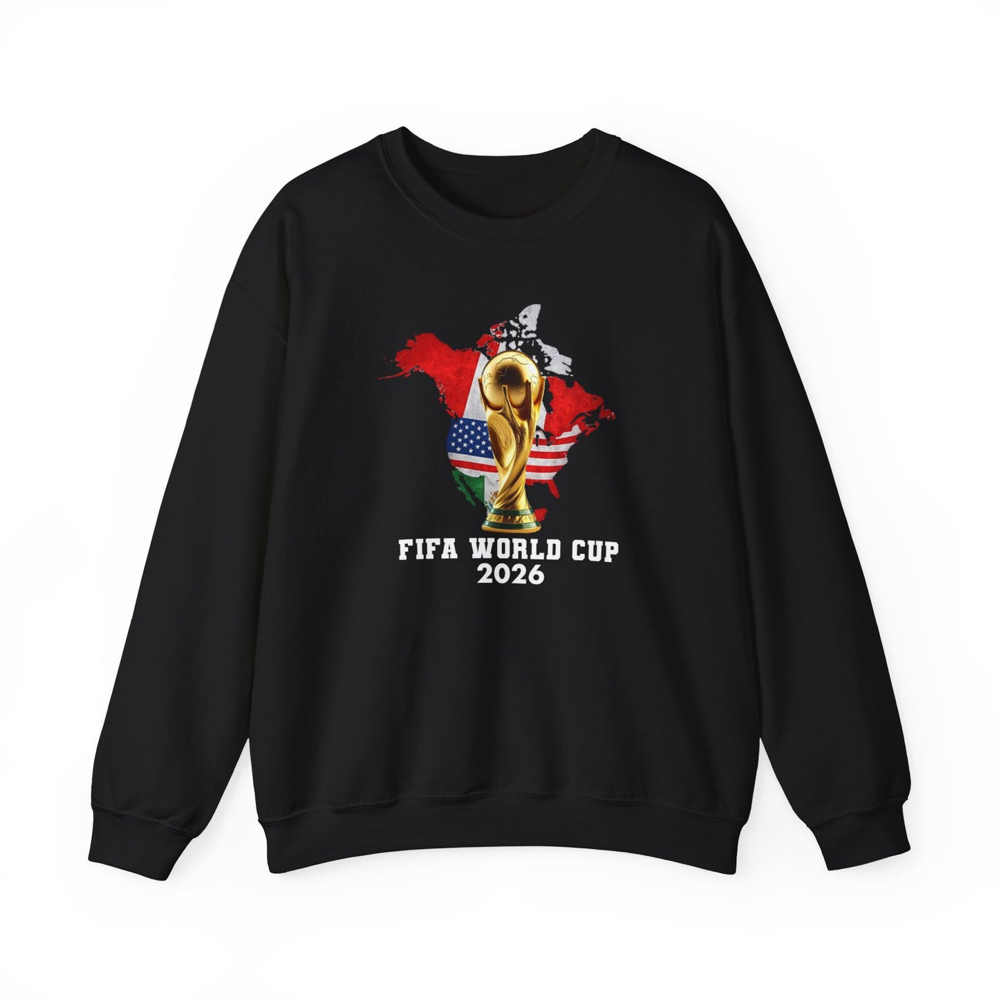 World Cup 2026 Trophy Sweatshirt, USA Soccer Crewneck, Football Fan Pullover, Vintage Soccer Graphic, Match Day Gift