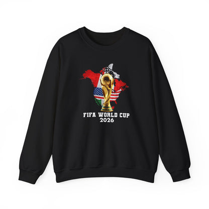 World Cup 2026 Trophy Sweatshirt, USA Soccer Crewneck, Football Fan Pullover, Vintage Soccer Graphic, Match Day Gift