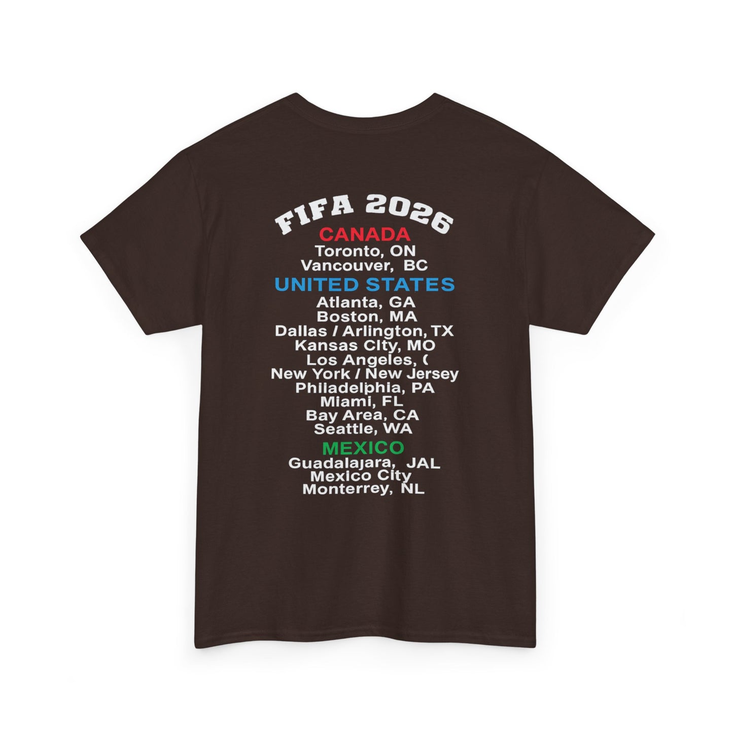 World Cup 2026 T-Shirt, Soccer Crest Tee, USA Canada Mexico Host Cities Shirt, Football Fan Apparel, Match Day Outfit, Tournament Gift
