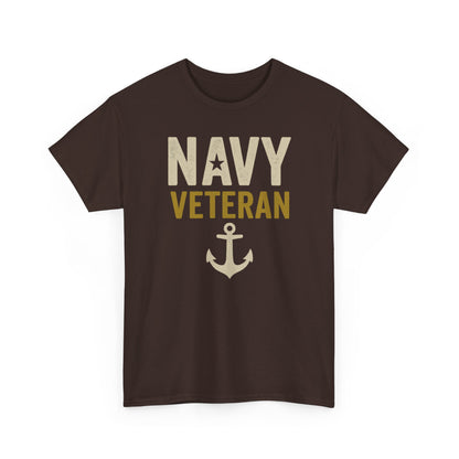 Navy Veteran Shirt | Military Pride Tee with Anchor | US Navy Gift for Men & Women | Veteran Appreciation T-Shirt | Patriotic Tee