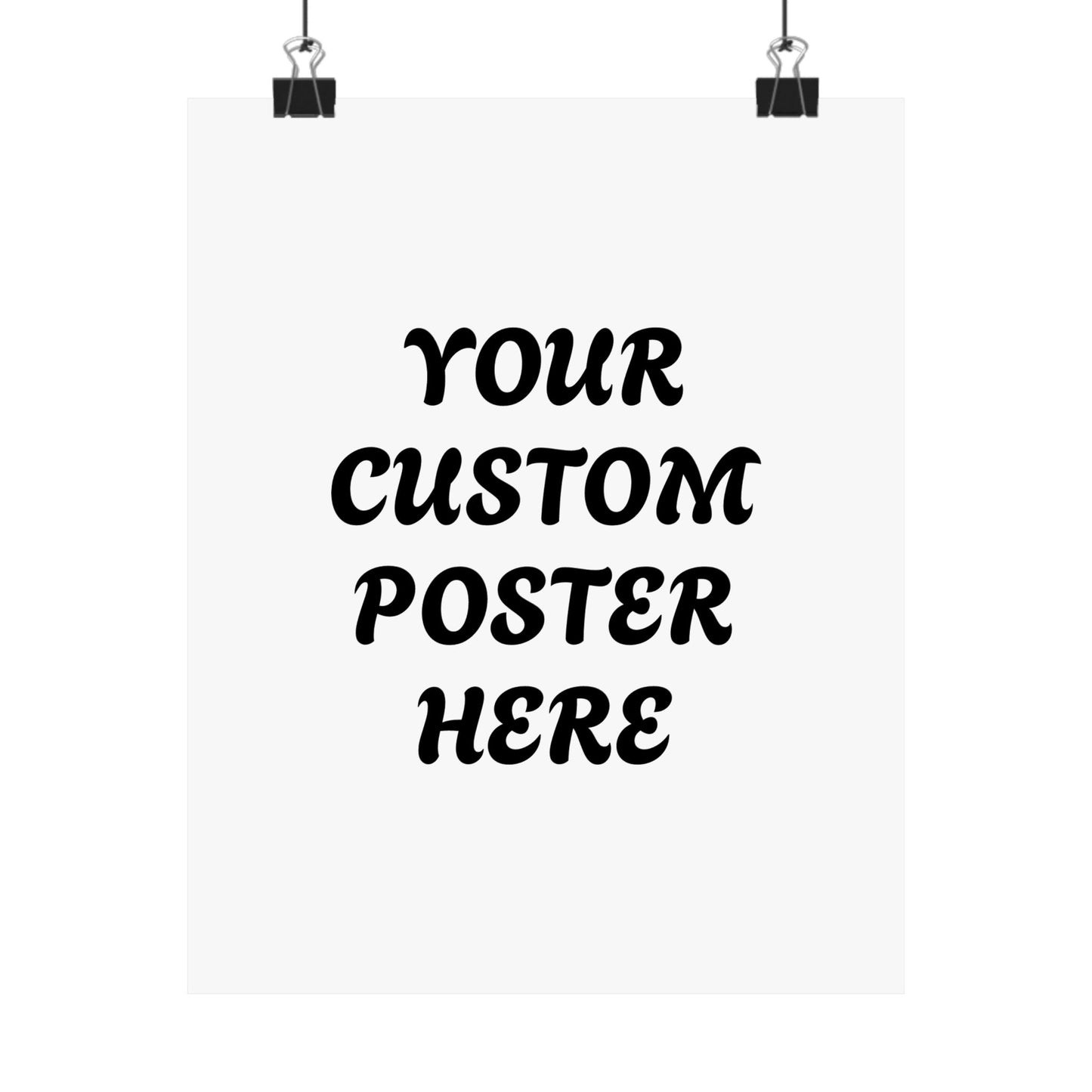 Customizable Matte Vertical Posters for Personalized Decor, Wall Art, Gift for Home, Custom Text Poster, Unique Artwork