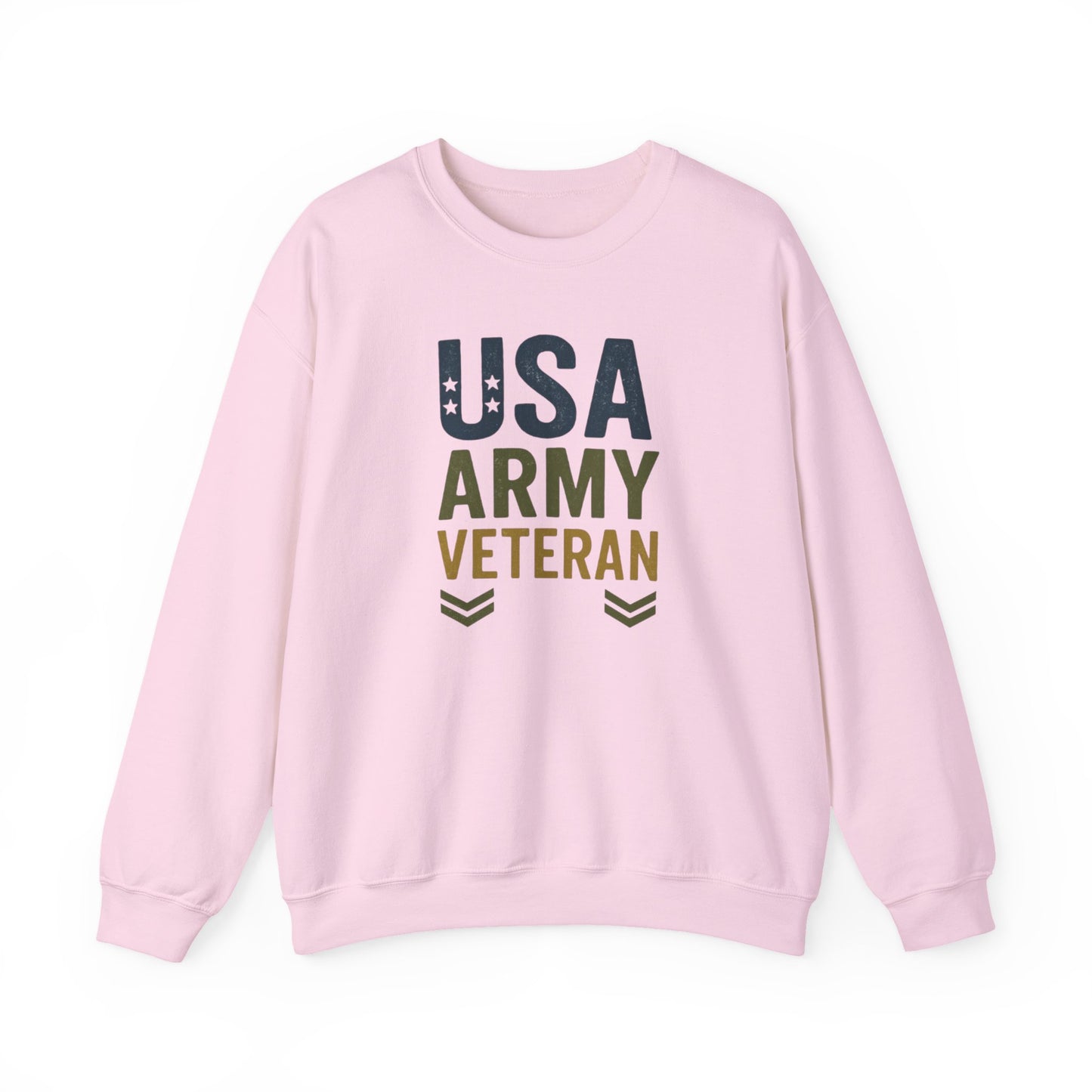 USA Army Veteran Crewneck Sweatshirt - Perfect Gift for Veterans, Military Appreciation, Sweatshirt For Navy Veteran, Patriotic Fashion