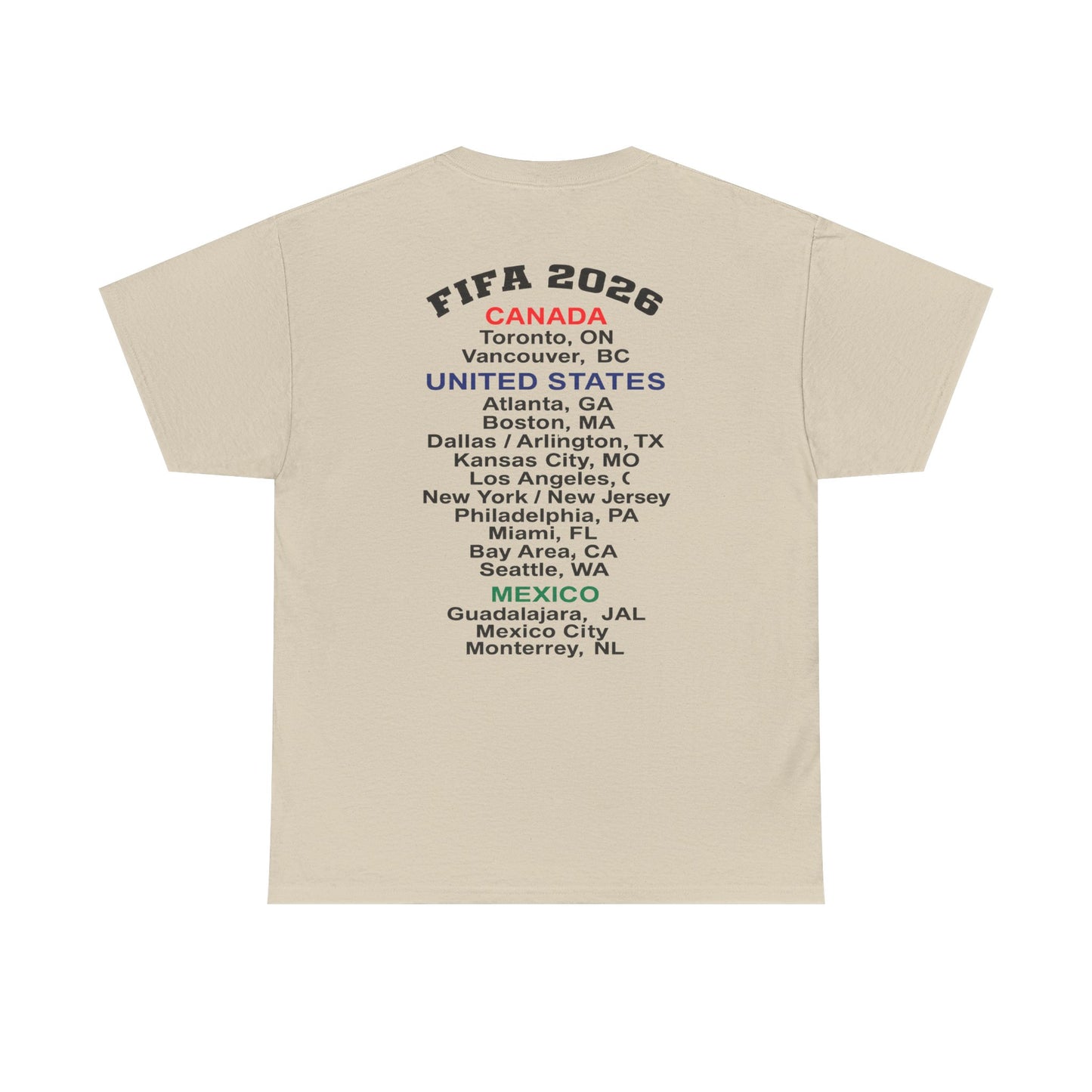 World Cup 2026 T-Shirt, Soccer Crest Tee, USA Canada Mexico Host Cities Shirt, Football Fan Apparel, Match Day Outfit, Tournament Gift