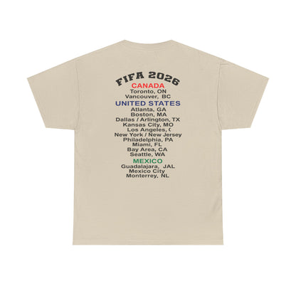 World Cup 2026 T-Shirt, Soccer Crest Tee, USA Canada Mexico Host Cities Shirt, Football Fan Apparel, Match Day Outfit, Tournament Gift