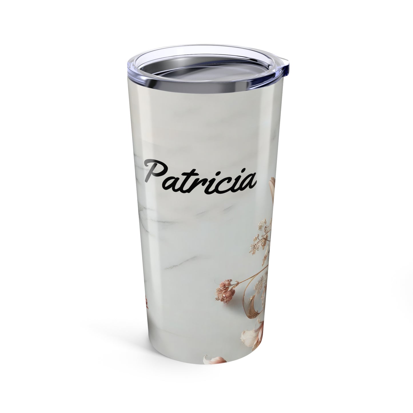 Personalized Elegant Floral Tumbler, Travel Mug, Stainless Steel Drinkware, Perfect Gift for Women, Coffee Lovers, Wedding Favors, [...]