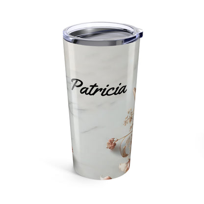 Personalized Elegant Floral Tumbler, Travel Mug, Stainless Steel Drinkware, Perfect Gift for Women, Coffee Lovers, Wedding Favors, [...]