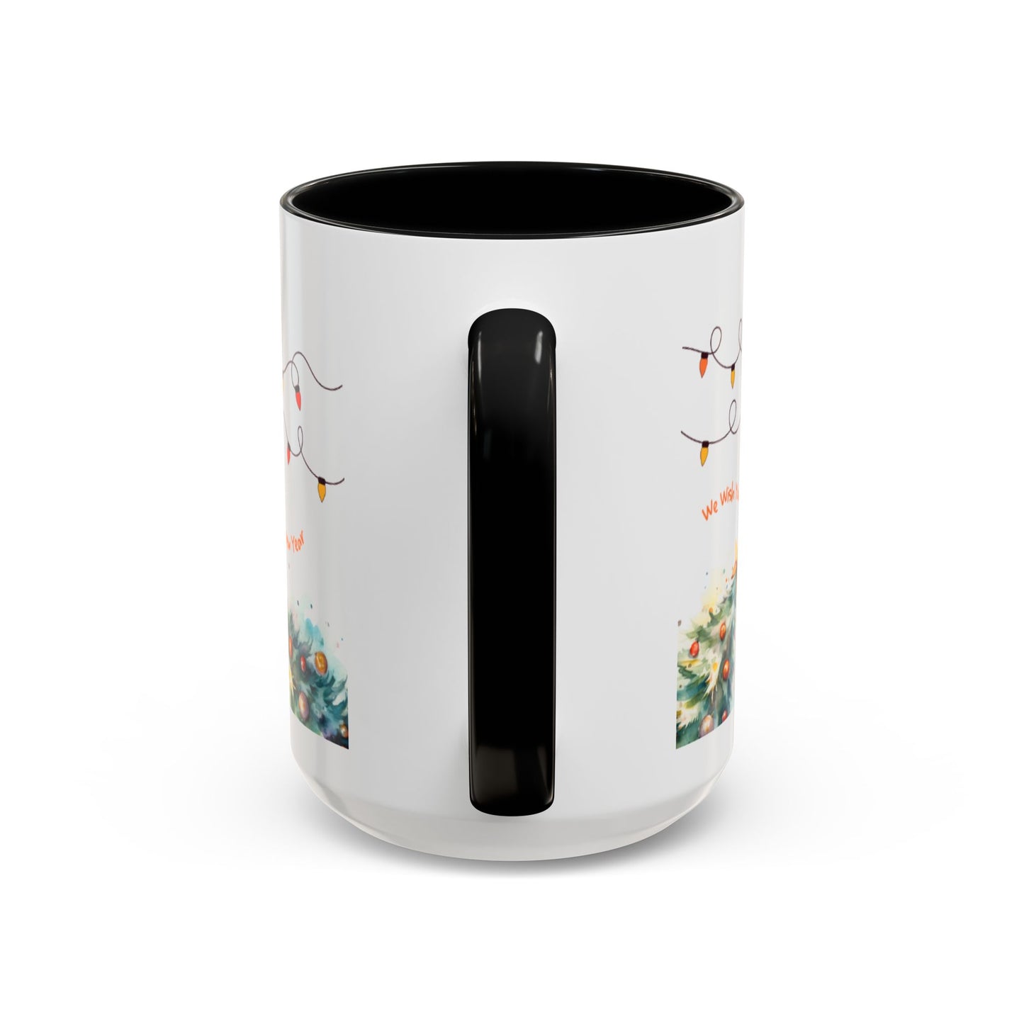 Personalized Festive Cat Accent Coffee Mug, Holiday, Christmas, Unique Gift, Home Decor, Cute Cat Lovers, Christmas Day Gift