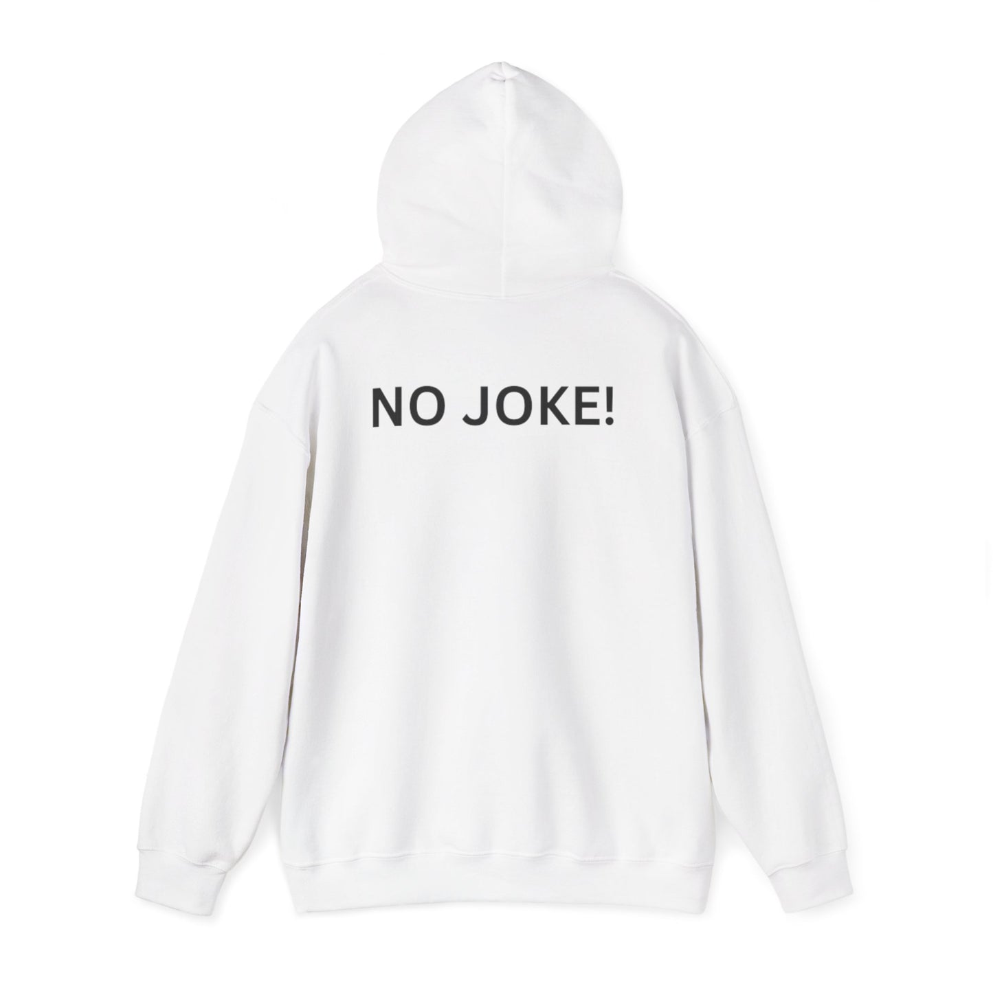 This shirt is 100 Thousand Hoodie | No Joke on Back Text Sweatshirt Hoodie