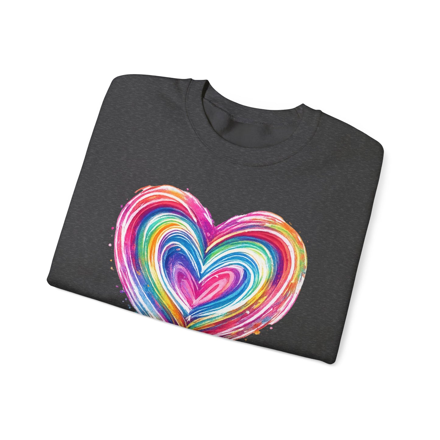 Comfort Colors Cute Heart SweatShirt, Brushstroke Heart , Valentine Gift, Womens Love Sweater, Anniversary Day , Coquette Valentine Tee