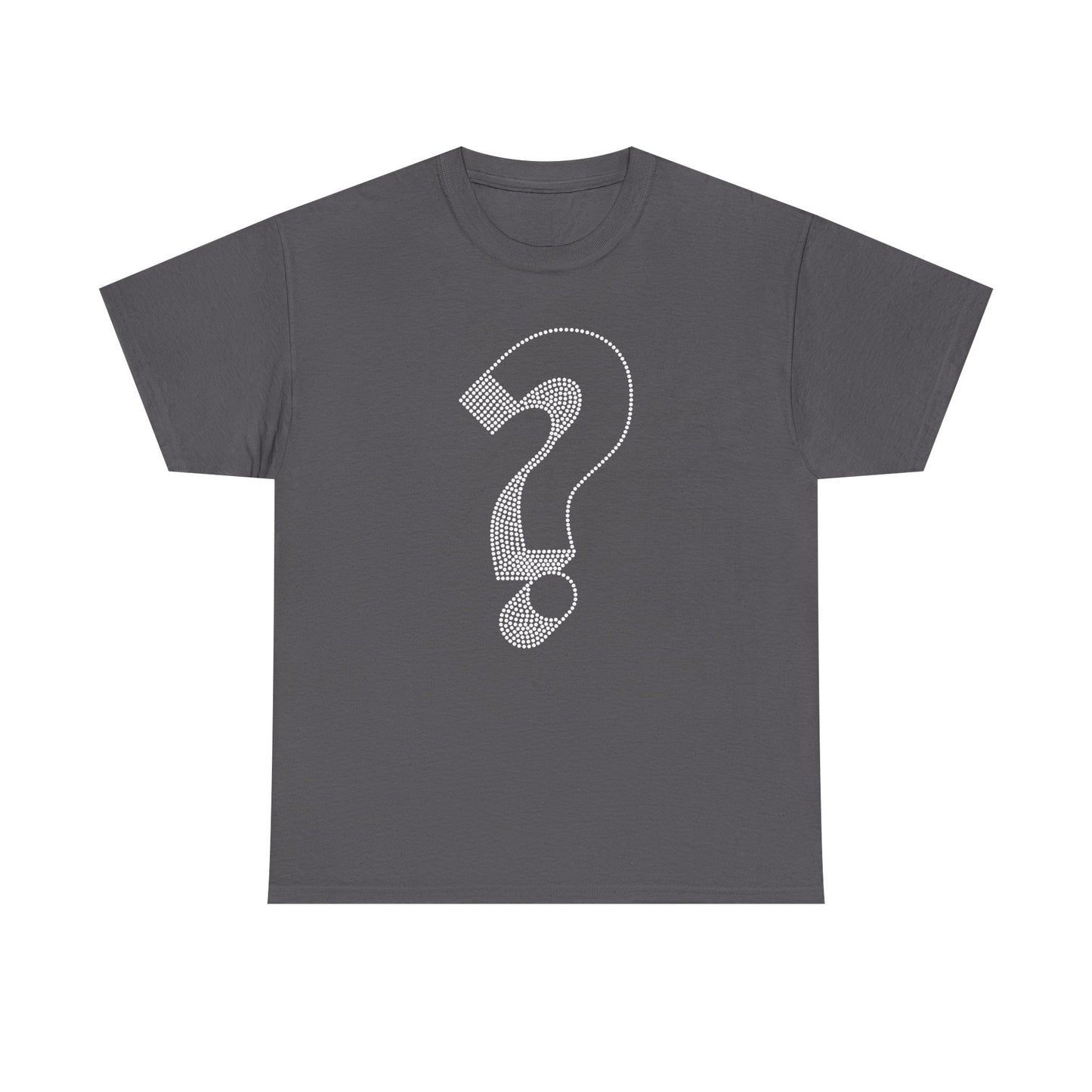 Question Mark Dotted Line Minimal Mystery T-Shirt