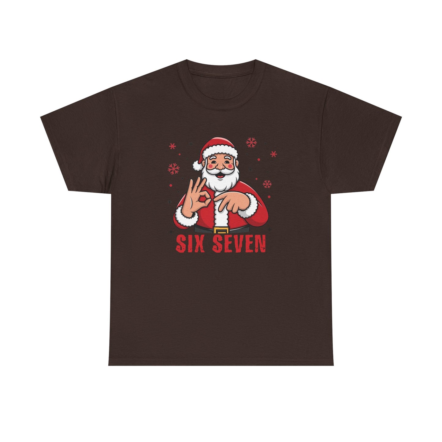 Six Seven Santa Funny Christmas T-Shirt  Humorous Holiday Tee for Men & Women | Trendy Santa Graphic Shirt | Gift for Friends