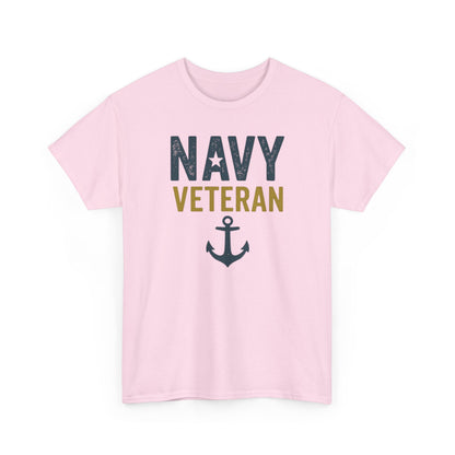 Navy Veteran Shirt | Military Pride Tee with Anchor | US Navy Gift for Men & Women | Veteran Appreciation T-Shirt | Patriotic Tee