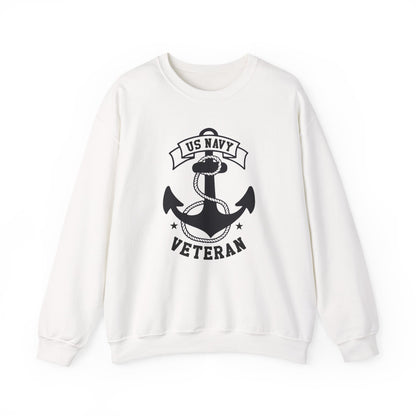 US Navy Veteran Crewneck Sweatshirt, Proud Navy Sweatshirt, Military Pride Apparel, Veteran Gift, Cozy Sweatshirt for Navy Heroes