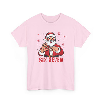 Six Seven Santa Funny Christmas T-Shirt  Humorous Holiday Tee for Men & Women | Trendy Santa Graphic Shirt | Gift for Friends