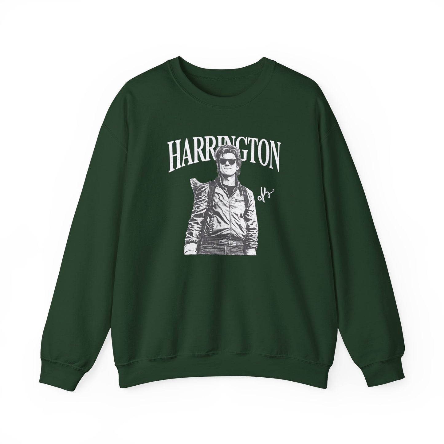 Harrington Portrait Crewneck Sweatshirt | Vintage Photo Graphic Pullover | Aesthetic Unisex Sweatshirt, Retro Streetwear Gift