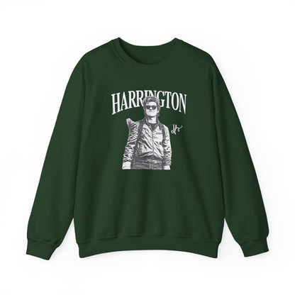 Harrington Portrait Crewneck Sweatshirt | Vintage Photo Graphic Pullover | Aesthetic Unisex Sweatshirt, Retro Streetwear Gift