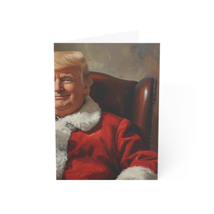 Santa Portrait Holding Drink Greeting Card, Funny Vintage Christmas Card, Retro Holiday Card, Santa Toast Card, Festive Gift Note