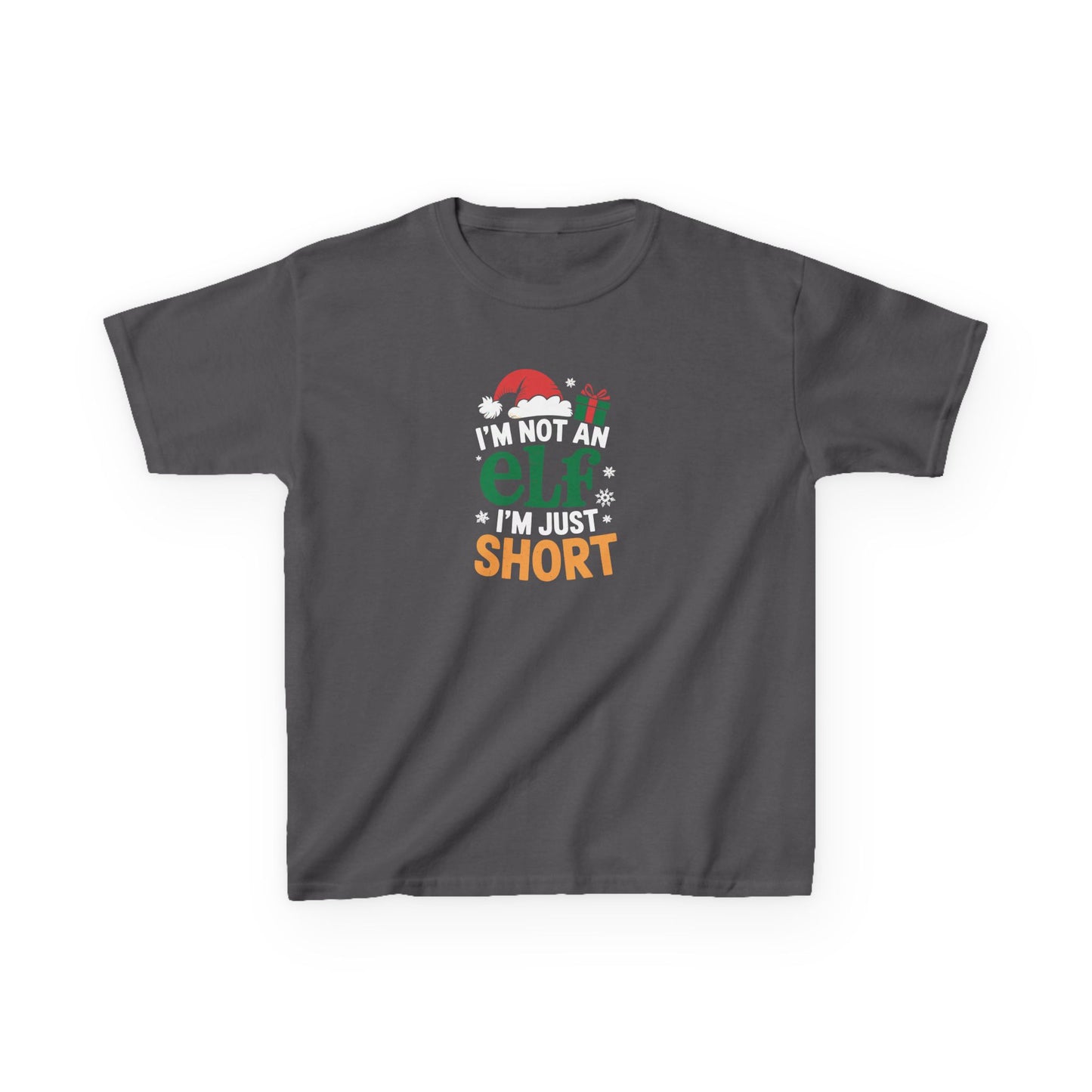 Christmas Shirt, I am Not an Elf I am Just Short, Funny Holiday Tee, Christmas Shirt for Boys and Girls, Xmas Gift, Christmas Outfit