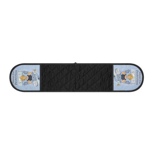 Vintage Lady Funny Oven Mitt - Always Use Protection, Housewarming Gift, Pot Holder, Valentine's Gift, Hostess Gift, Vintage Lady, Innuendo