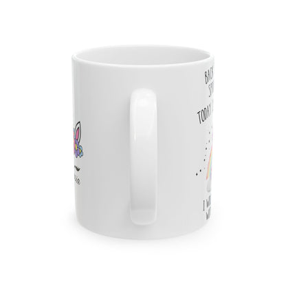 Back the Fuck Up Sprinkle Tits Unicorn Mug, Funny Adult Gag Gift, Sassy Unicorn Coffee Cup for Women