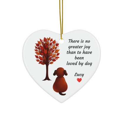 Personalized Decorative Ceramic Ornaments, Heartfelt Pet Memorial, Dog Lover Gift, Unique Holiday Decorations, Custom Keepsake Ornaments