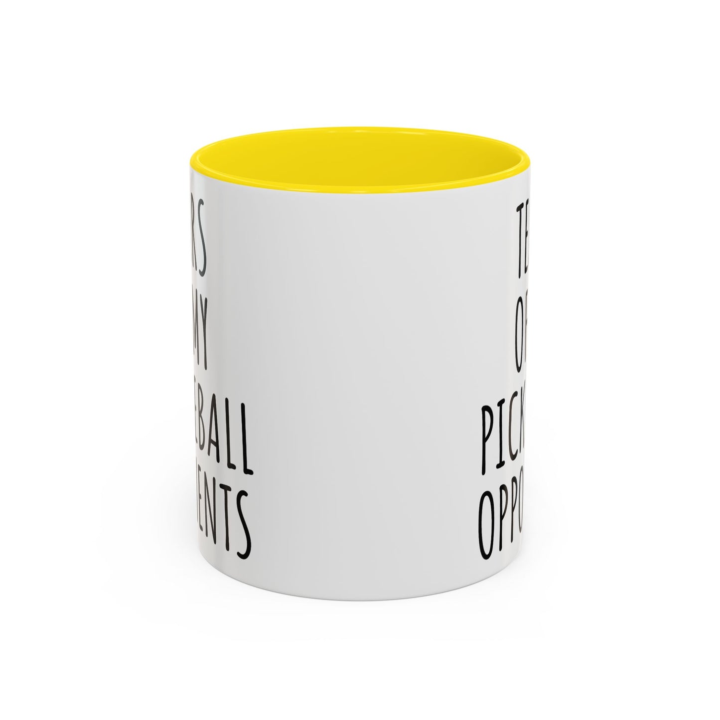 Tears of My Pickleball Opponents Mug, Funny Pickleball Gift for Players, Grandma & Grandpa | 11oz 15oz Ceramic Accent Coffee Cup