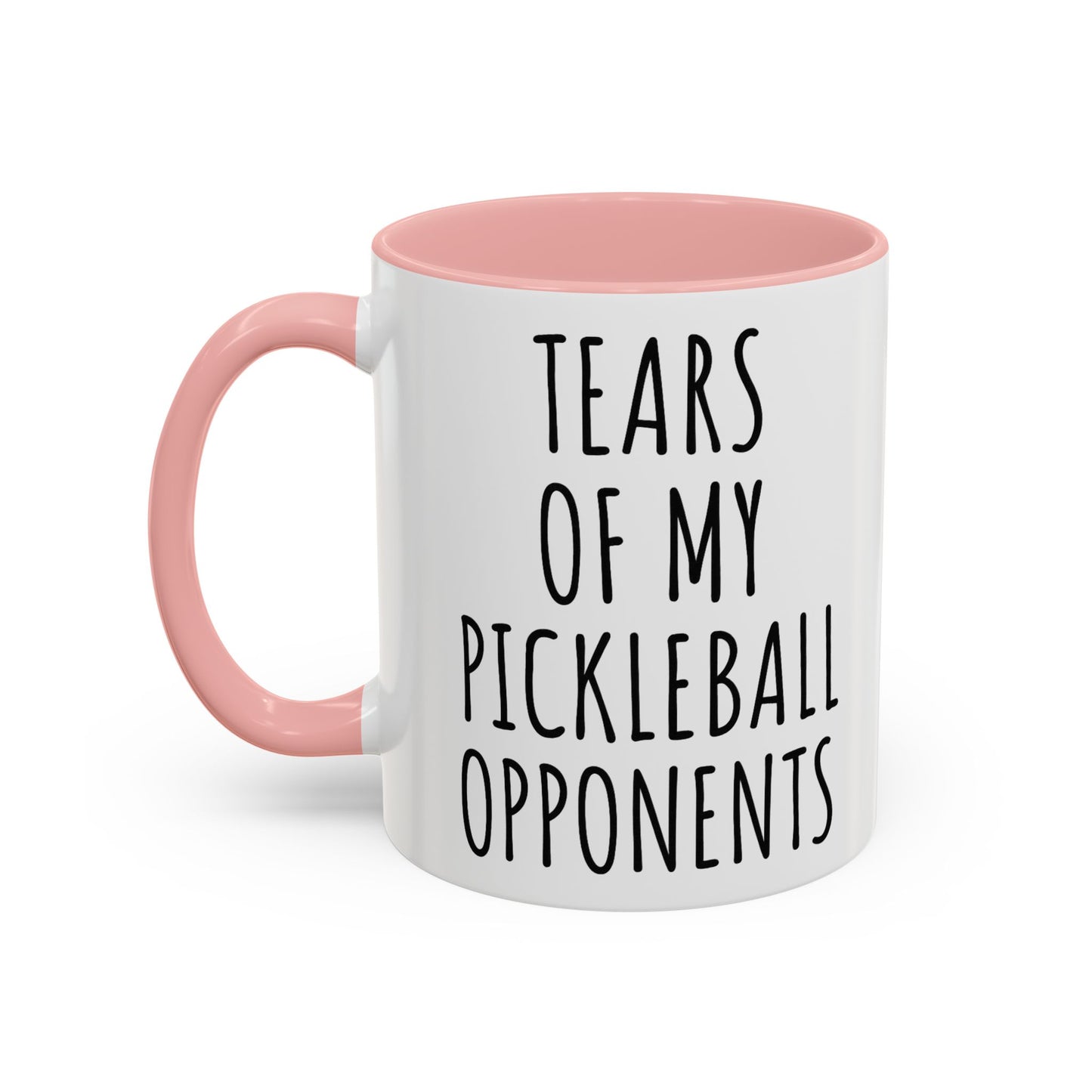 Tears of My Pickleball Opponents Mug, Funny Pickleball Gift for Players, Grandma & Grandpa | 11oz 15oz Ceramic Accent Coffee Cup