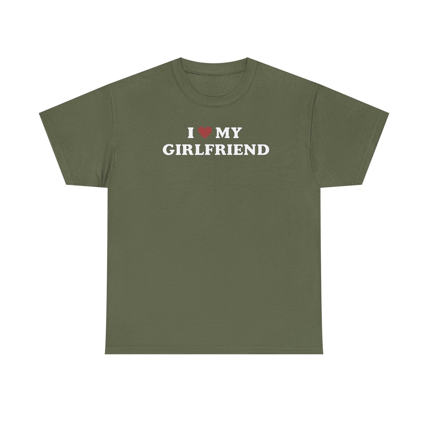 I Love My Girlfriend T-Shirt, I Heart My Girlfriend Shirt, Valentine's Day Tee Shirt, Valentine Gift, Boyfriend Shirt For Him, Her, Unisex