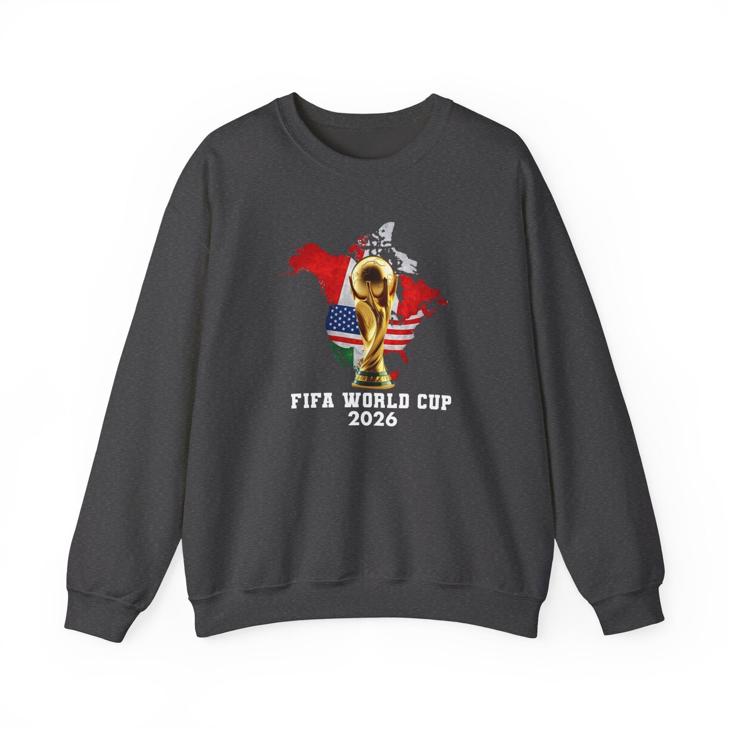 World Cup 2026 Trophy Sweatshirt, USA Soccer Crewneck, Football Fan Pullover, Vintage Soccer Graphic, Match Day Gift