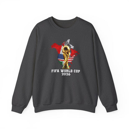 World Cup 2026 Trophy Sweatshirt, USA Soccer Crewneck, Football Fan Pullover, Vintage Soccer Graphic, Match Day Gift