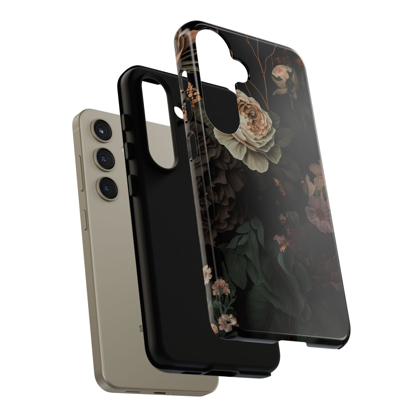 Floral Phone Case For iPhone And Samsung, Tough Cases, Flower Design, Stylish Protection, Gift for Her, Nature Lovers Accessory, Floral Gift