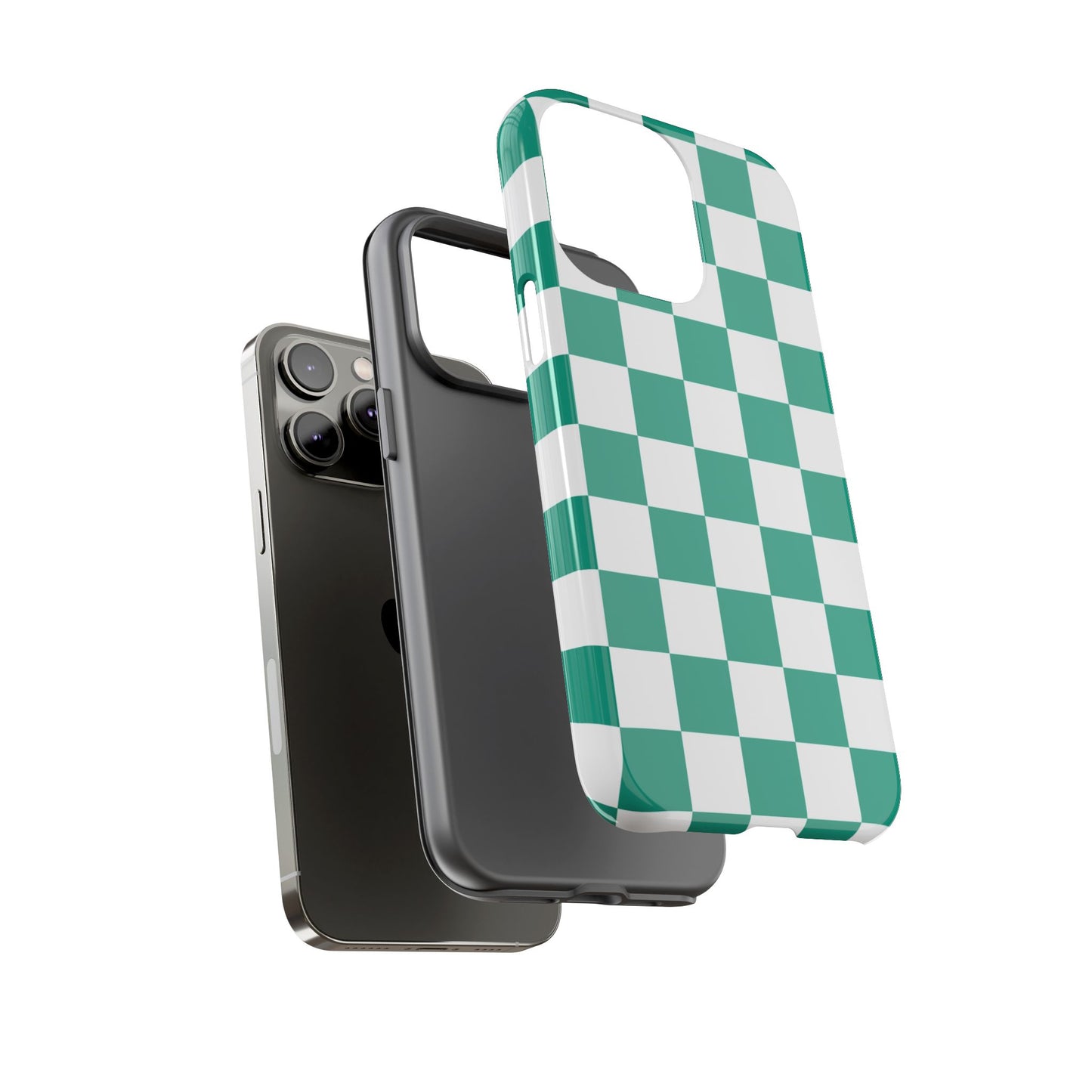 Checkered iPhone Case, Stylish Phone Cover,  Mobile Case For iPhone 17 Pro, 17, 16, 15, 14, 13, 12, 11, X, XR,XS MAX, Chic Gift for Her