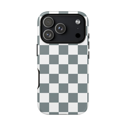 Stylish Checkerboard Phone Case, Durable Phone Cover, Unique Gift, iPhone 17 Pro, 17, 17 Air, 16, 15, 14, 13, 12, 11, X, XR, XS MAX