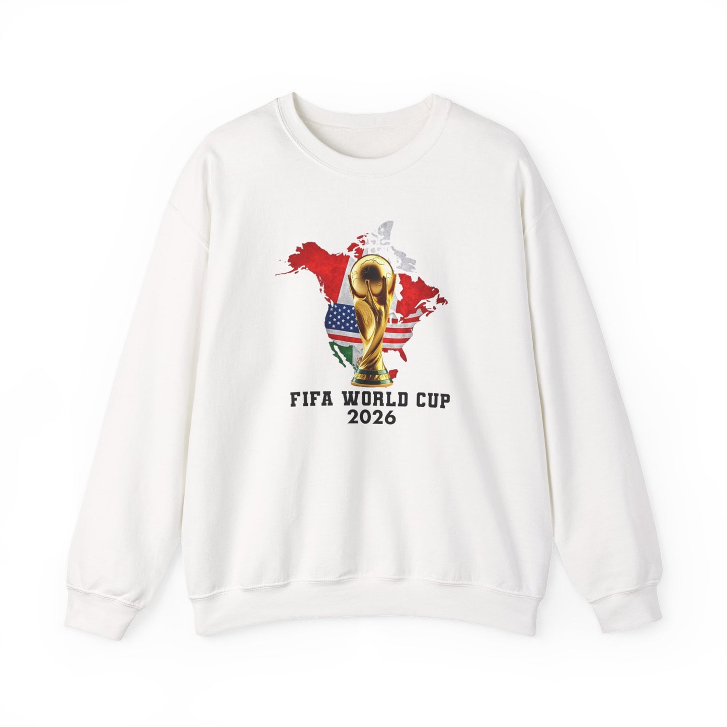 World Cup 2026 Trophy Sweatshirt, USA Soccer Crewneck, Football Fan Pullover, Vintage Soccer Graphic, Match Day Gift