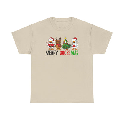 Merry Goosemas Shirt | Funny Christmas Goose T-Shirt | Holiday Humor Tee | Cute Santa Goose Shirt | Xmas Gift for Men & Women